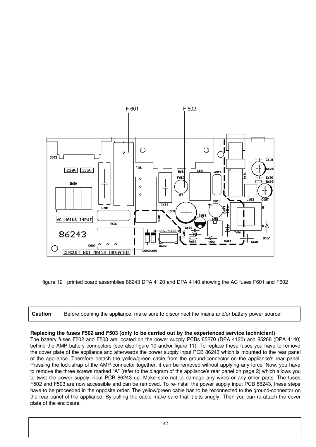 Dynacord DPA 4140, DPA 4120 owner manual 601 602 