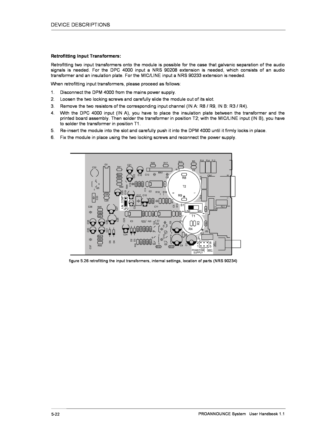 Dynacord DPM 4000 manual PROANNOUNCE System User Handbook 