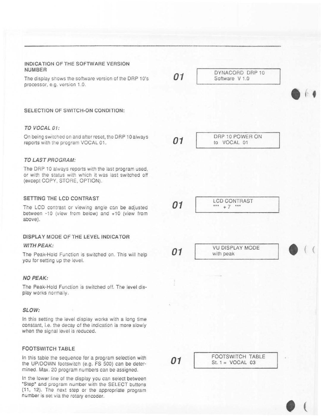 Dynacord DRP 10 manual 