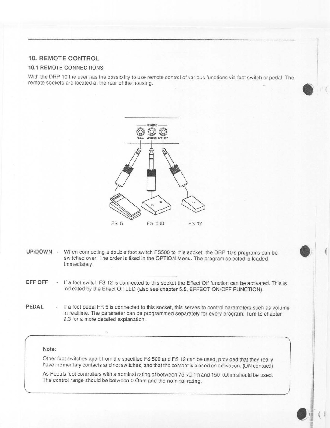 Dynacord DRP 10 manual 