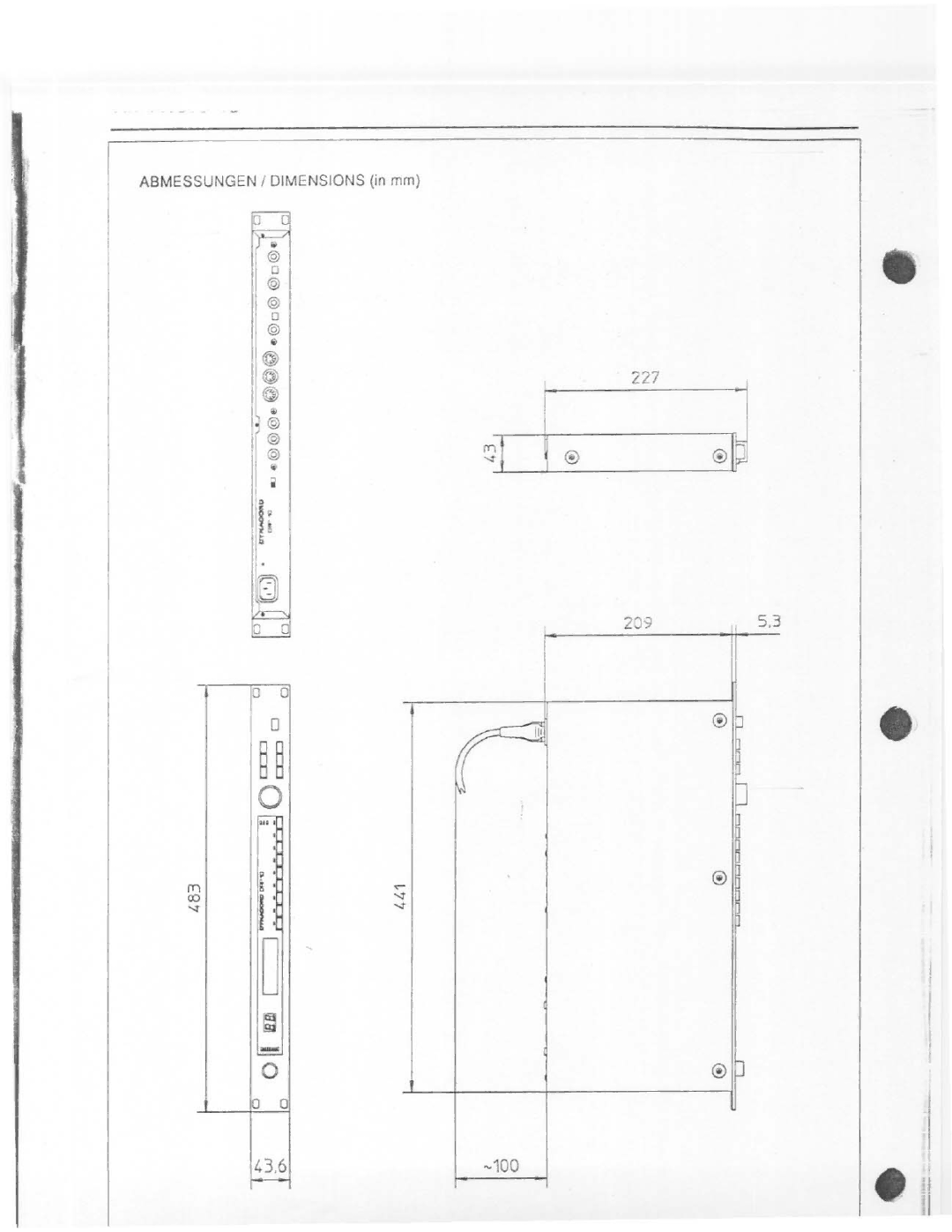 Dynacord DRP 10 manual 