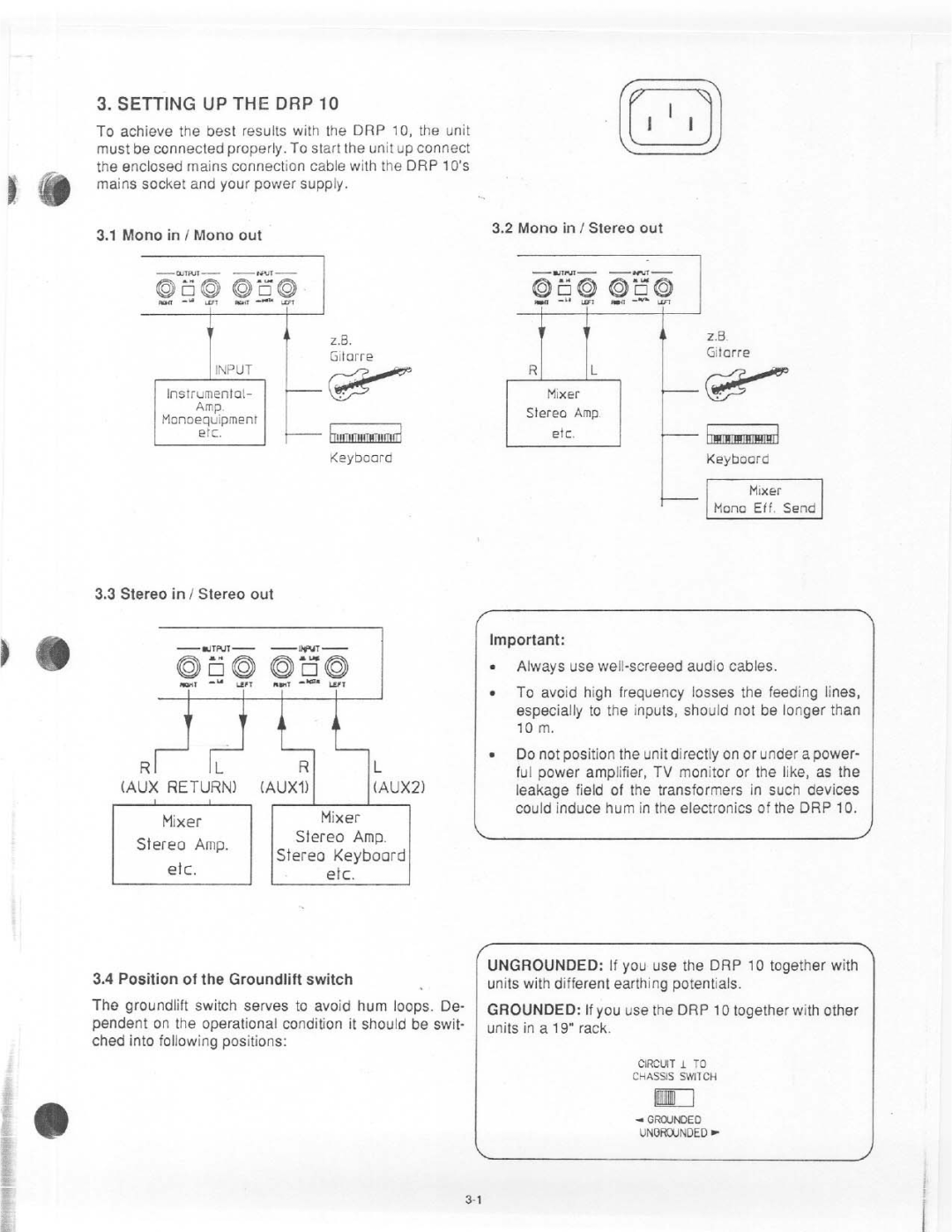 Dynacord DRP 10 manual 