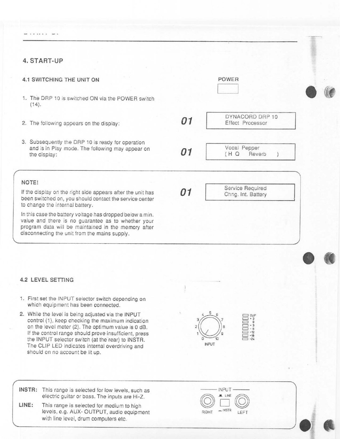 Dynacord DRP 10 manual 