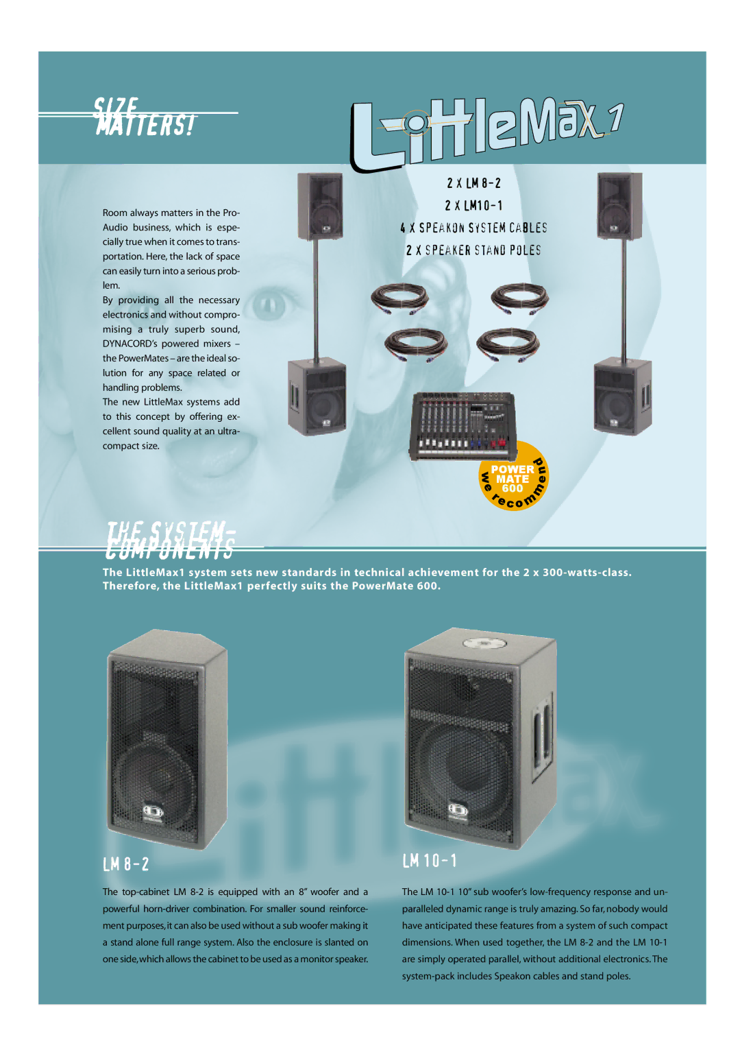 Dynacord LITTLEMAX manual System Components 