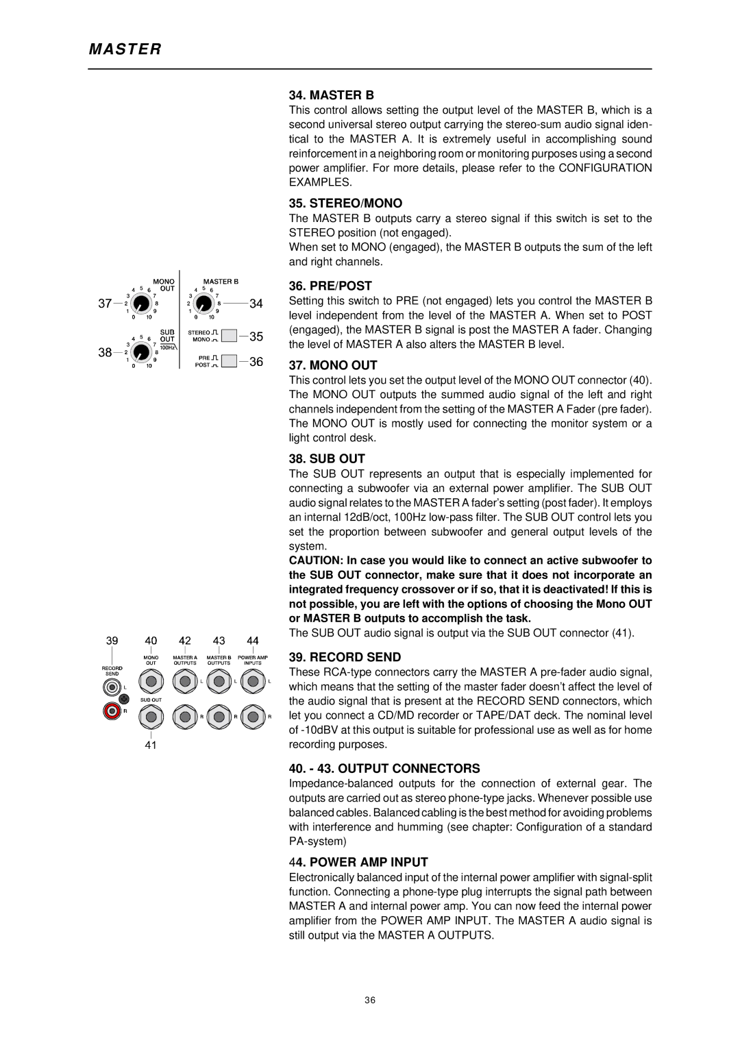 Dynacord MP7, ENTERTAINMENT SYSTEM owner manual S T E R 