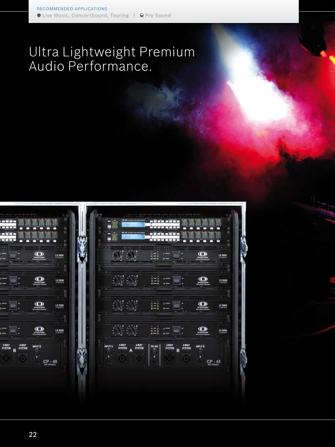 Dynacord Professional Power Amplifiers Ultra Lightweight Premium Audio Performance, Live Music, ConcertSound, Touring 