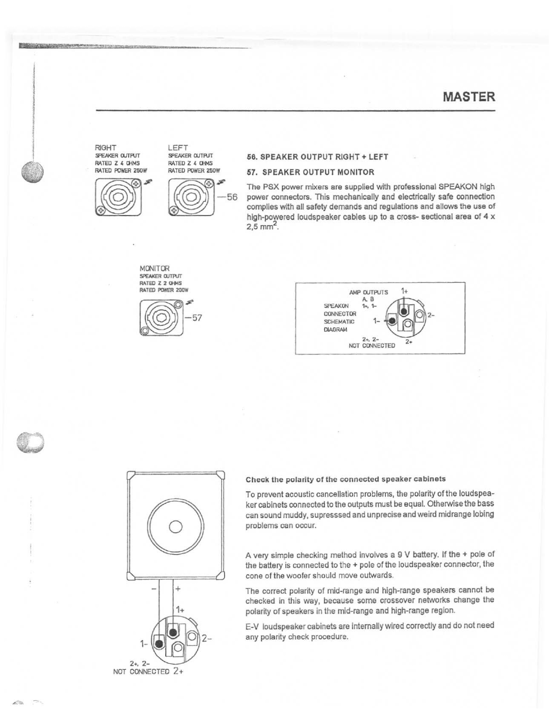 Dynacord PSX 1250 manual 