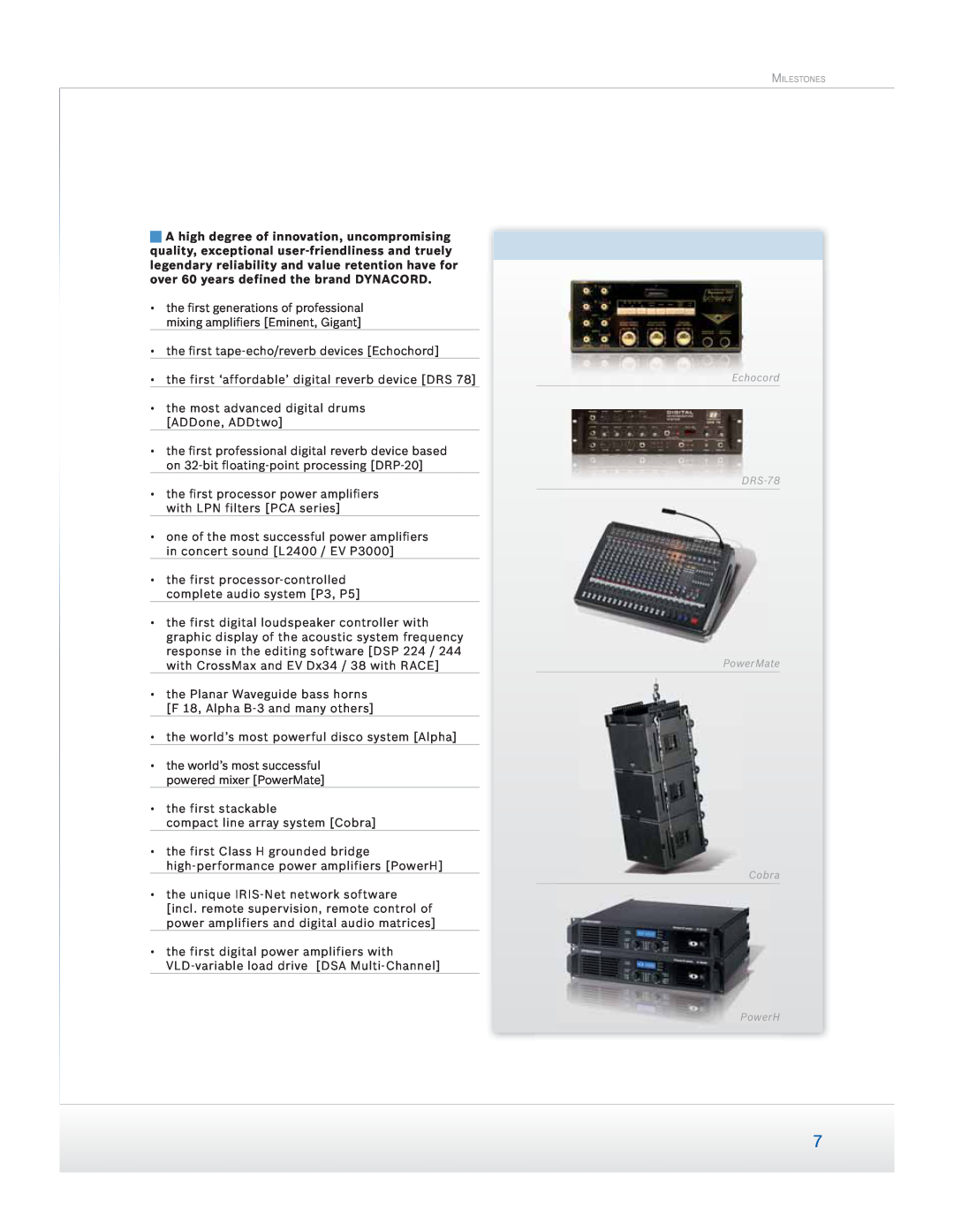 Dynacord Speaker manual •the ﬁrst tape-echo/reverbdevices Echochord 