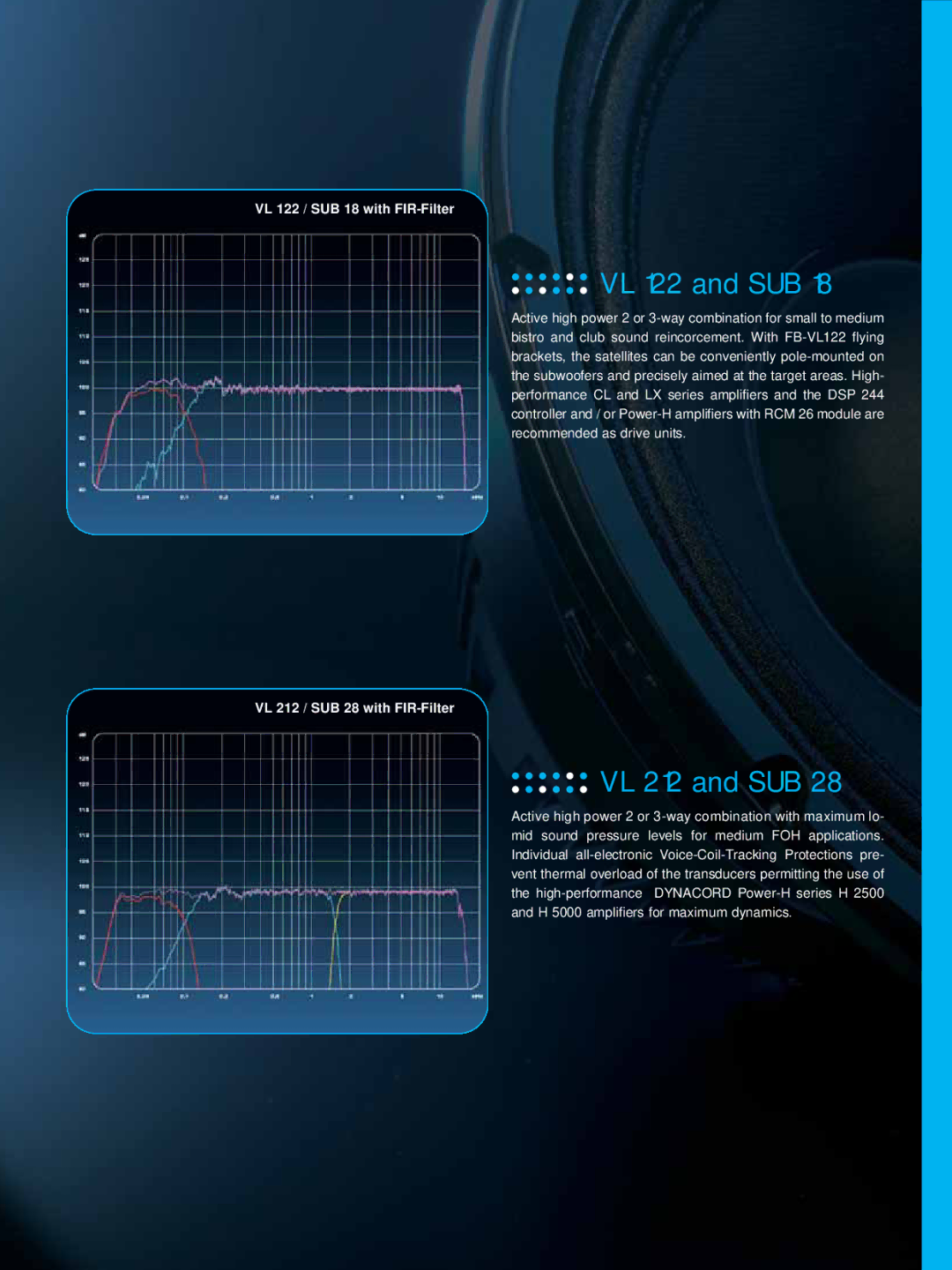 Dynacord VariLine manual VL 122 and SUB, VL 212 and SUB 