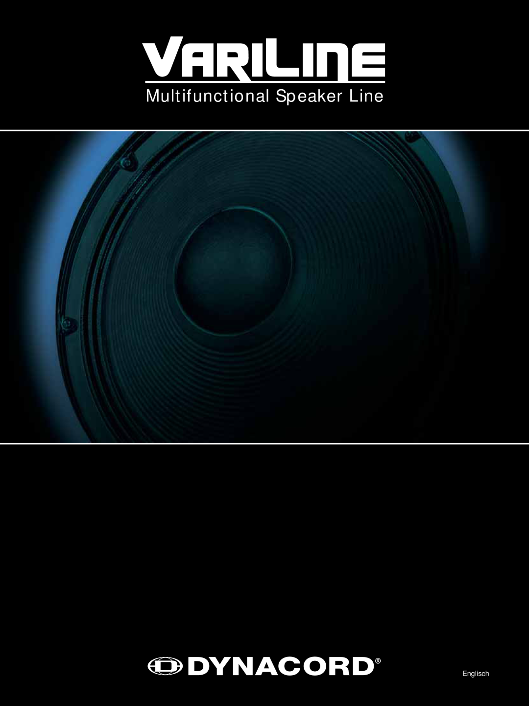 Dynacord VariLine manual Multifunctional Speaker Line, Englisch 
