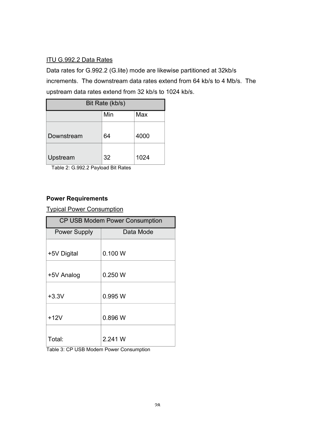 Dynalink ALE800 user manual Power Requirements 