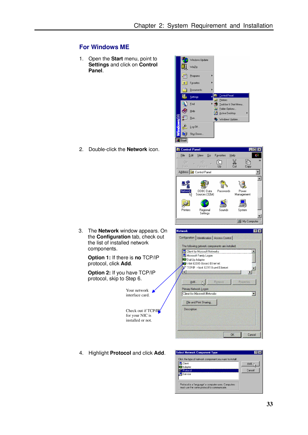 Dynalink RTA1046VW user manual Highlight Protocol and click Add 