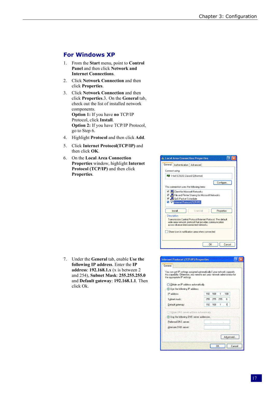 Dynalink RTA230 manual For Windows XP 