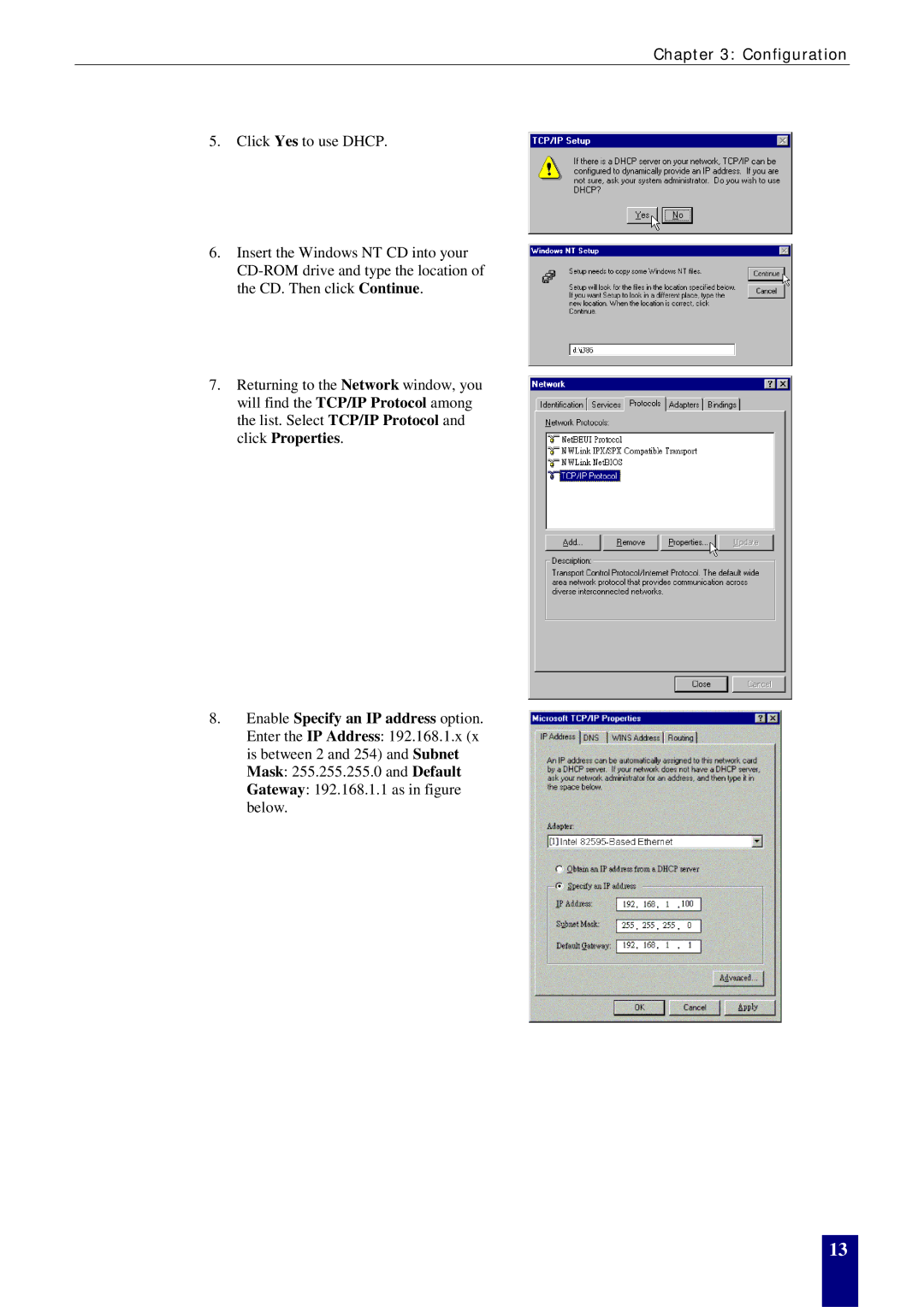 Dynalink RTA770W user manual Configuration 