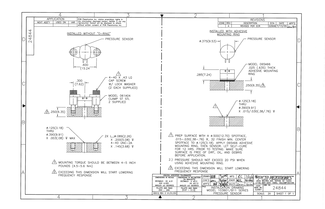 Dynamic Distributors 103B11 manual 