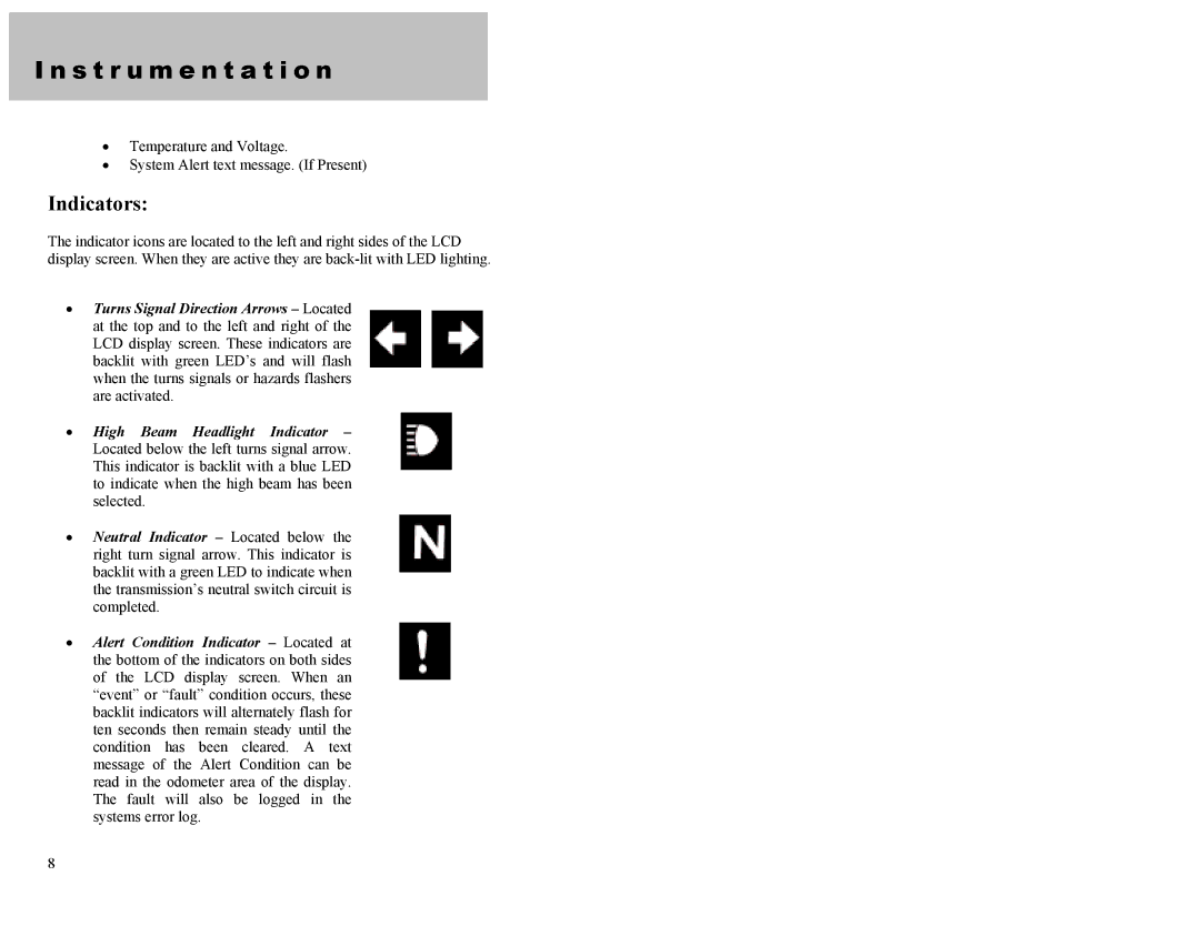 Dynamic Distributors Switch Cubes appendix Indicators 