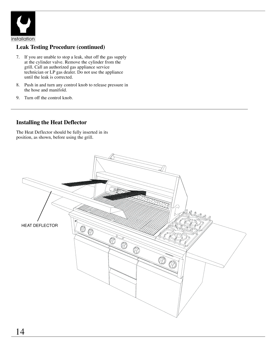 Dynasty Stoves DOBQ3000A, DOPB3003A, DOBB4203A, DOBB3003A, DOBQ4200A, DOBB1803A manual Installing the Heat Deflector 