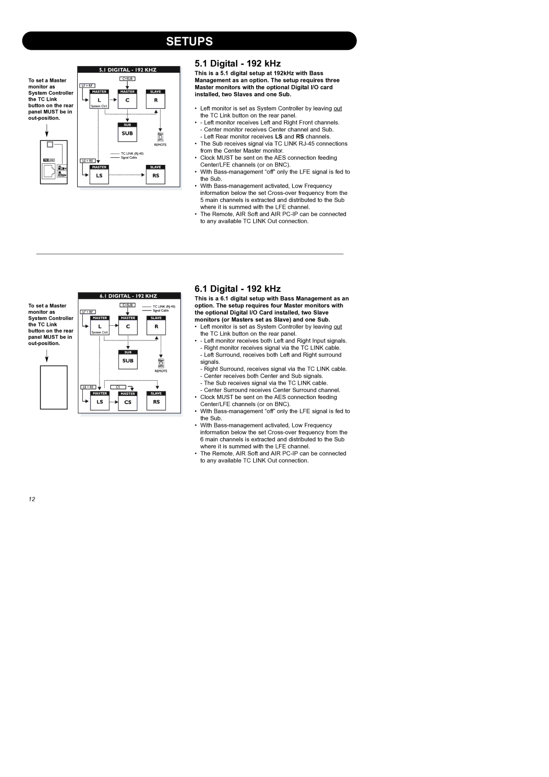 Dynaudio Air Series manual Digital 192 kHz 