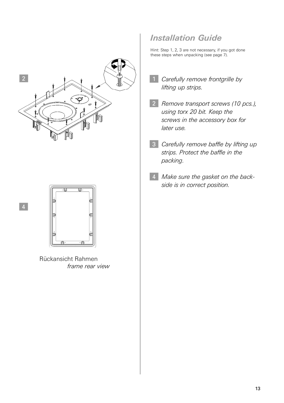 Dynaudio IP 24 instruction manual Installation Guide 