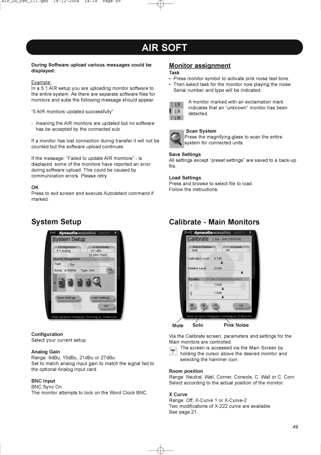 Dynaudio pmn manual System Setup 