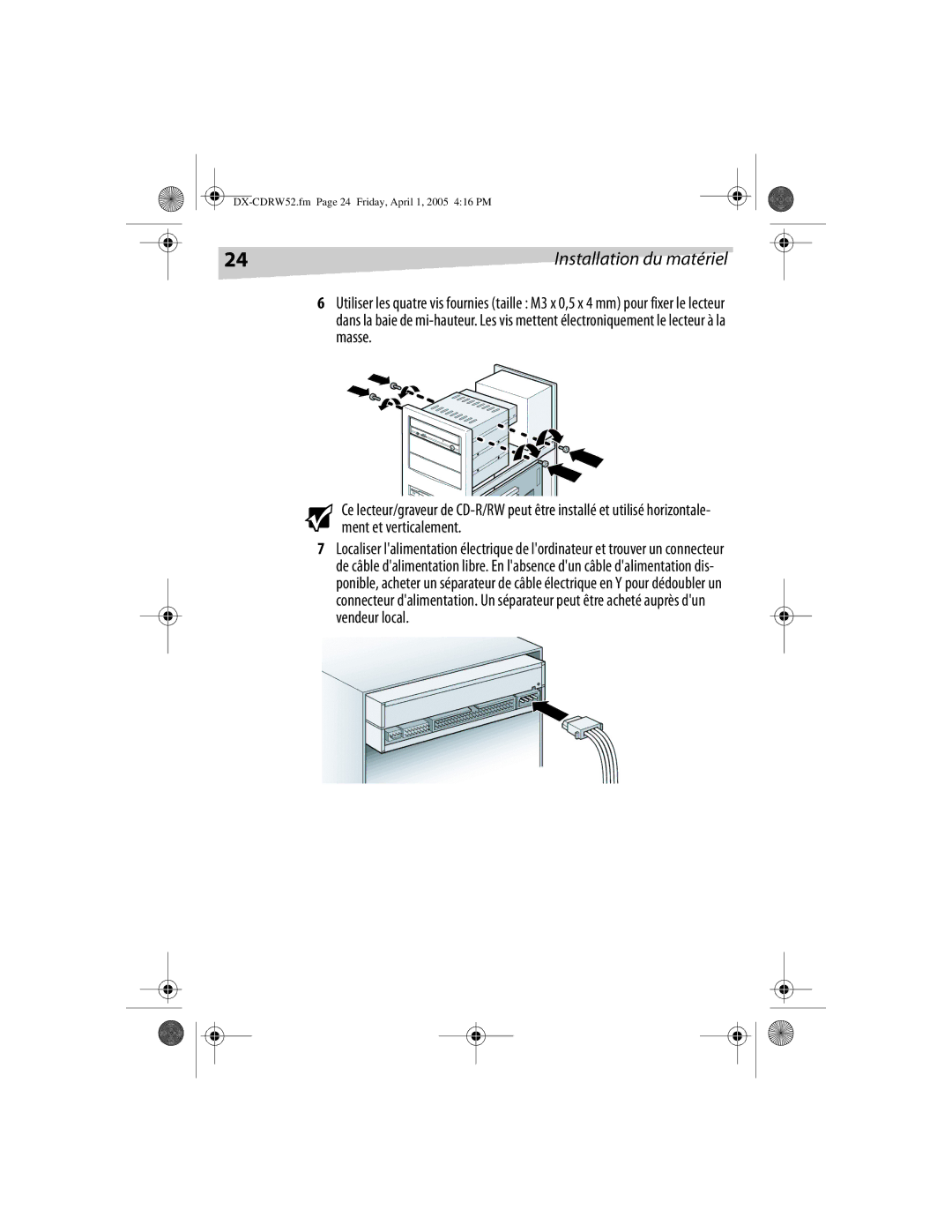 Dynex manual DX-CDRW52.fm Page 24 Friday, April 1, 2005 416 PM 