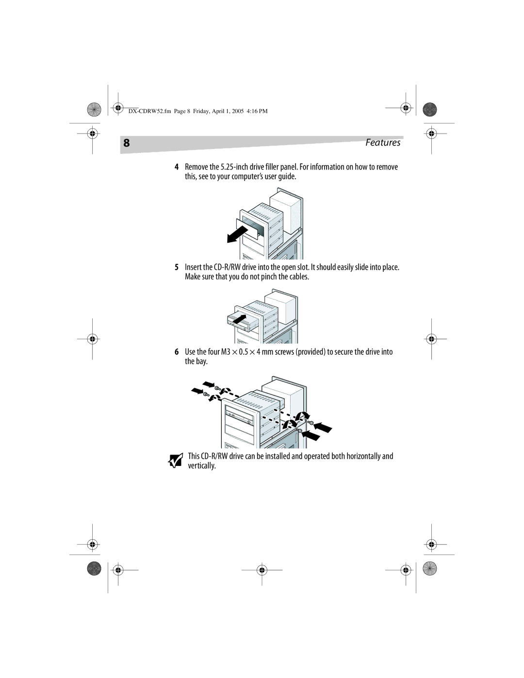 Dynex manual DX-CDRW52.fm Page 8 Friday, April 1, 2005 416 PM 