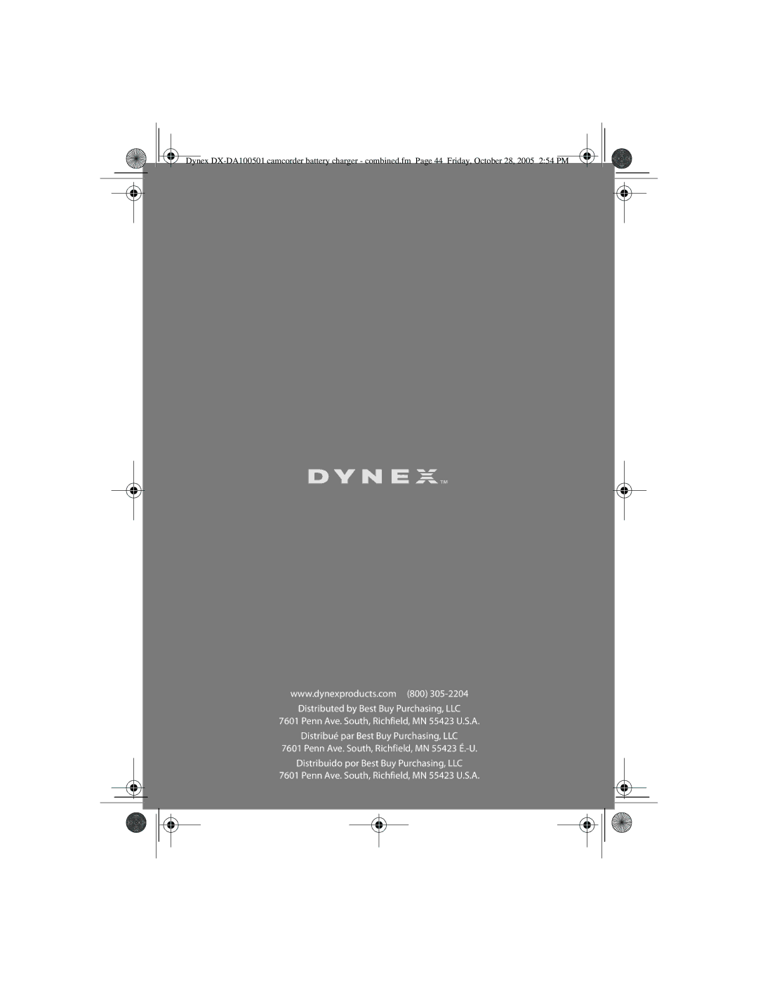 Dynex DX-DA100501, DX-DA100502 manual 