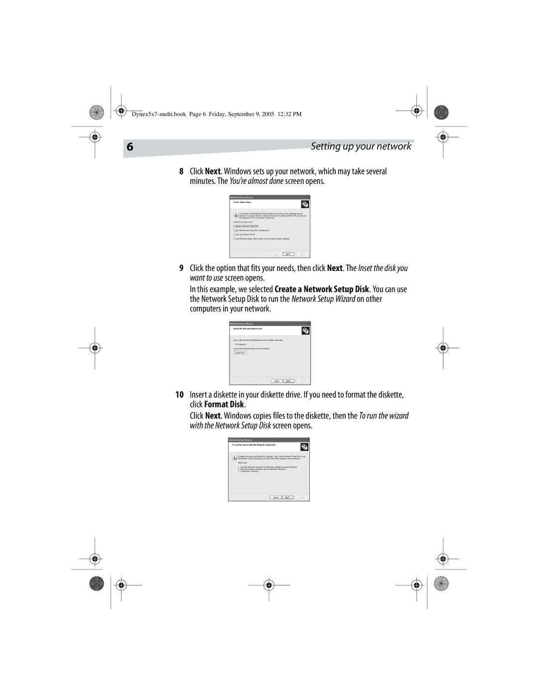 Dynex DX-E101 manual Dynex5x7-multi.book Page 6 Friday, September 9, 2005 1232 PM 