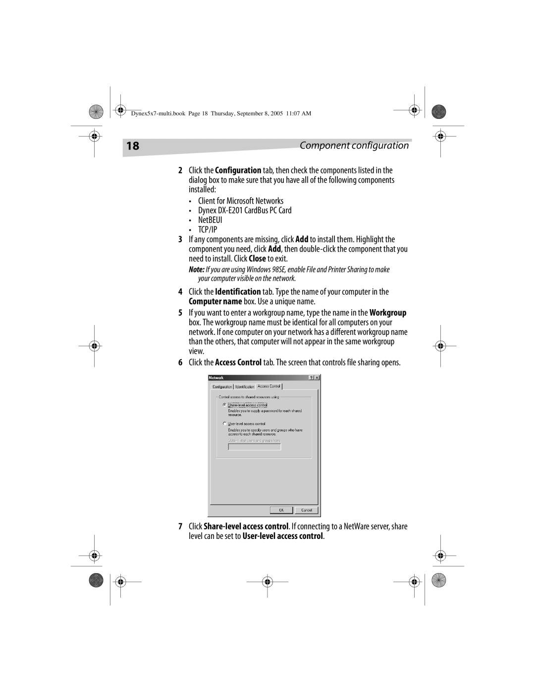 Dynex DX-E201 manual Tcp/Ip 