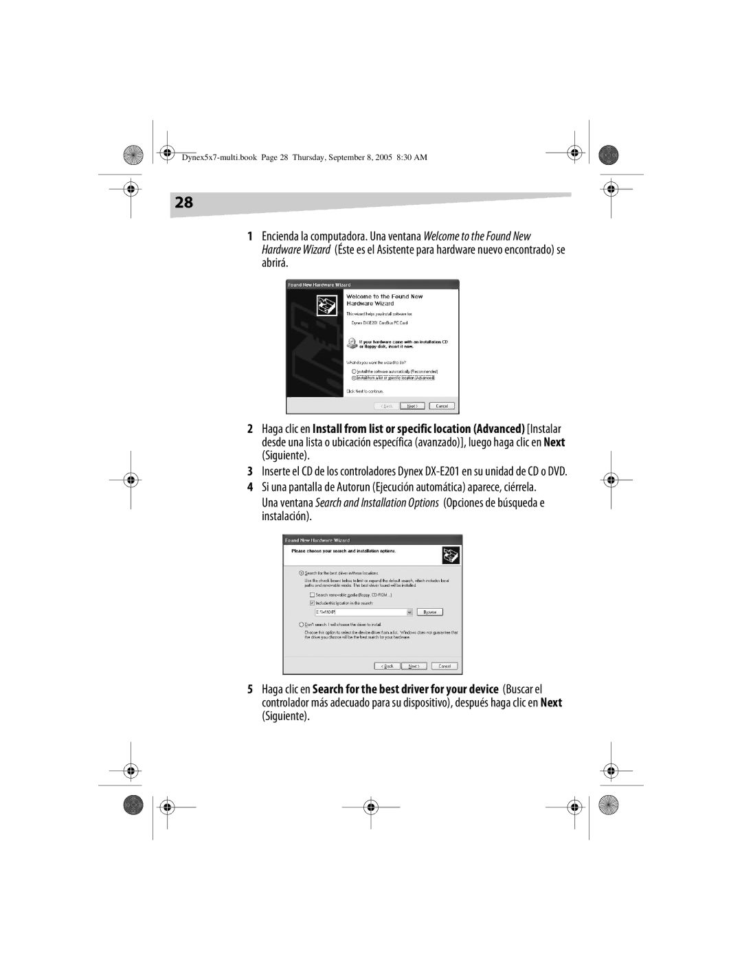 Dynex DX-E201 manual 