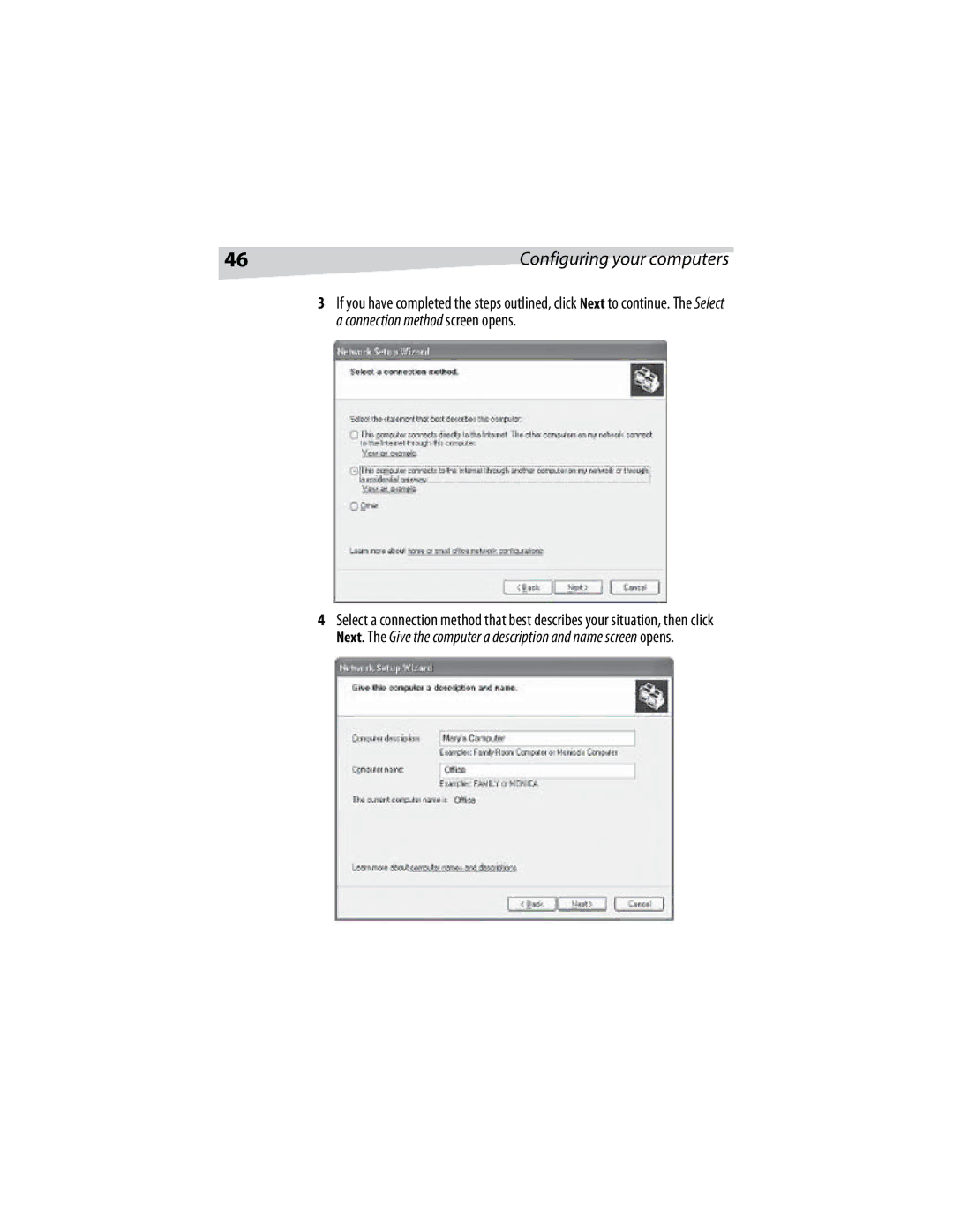 Dynex DX-E401 manual Configuring your computers 