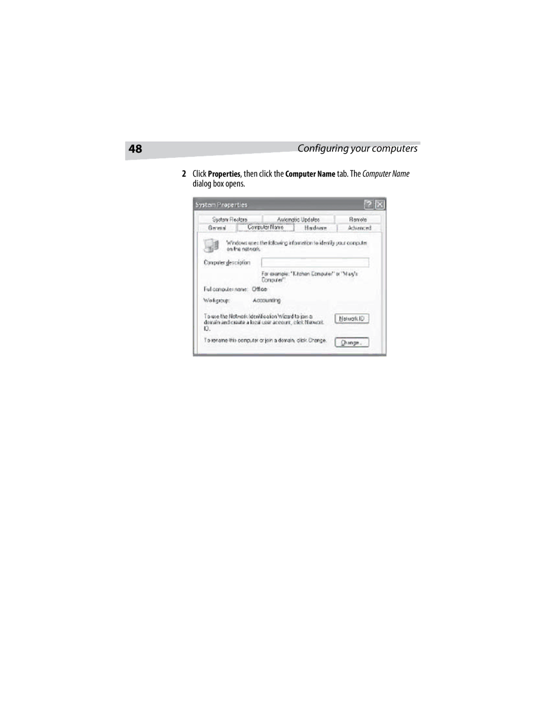 Dynex DX-E401 manual Configuring your computers 