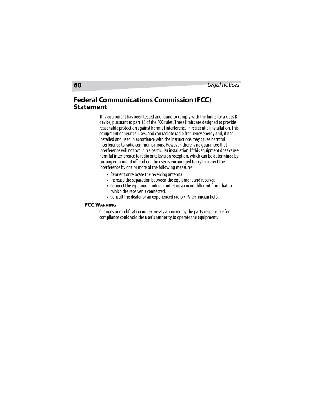 Dynex DX-E401 manual Federal Communications Commission FCC Statement, FCC Warning 