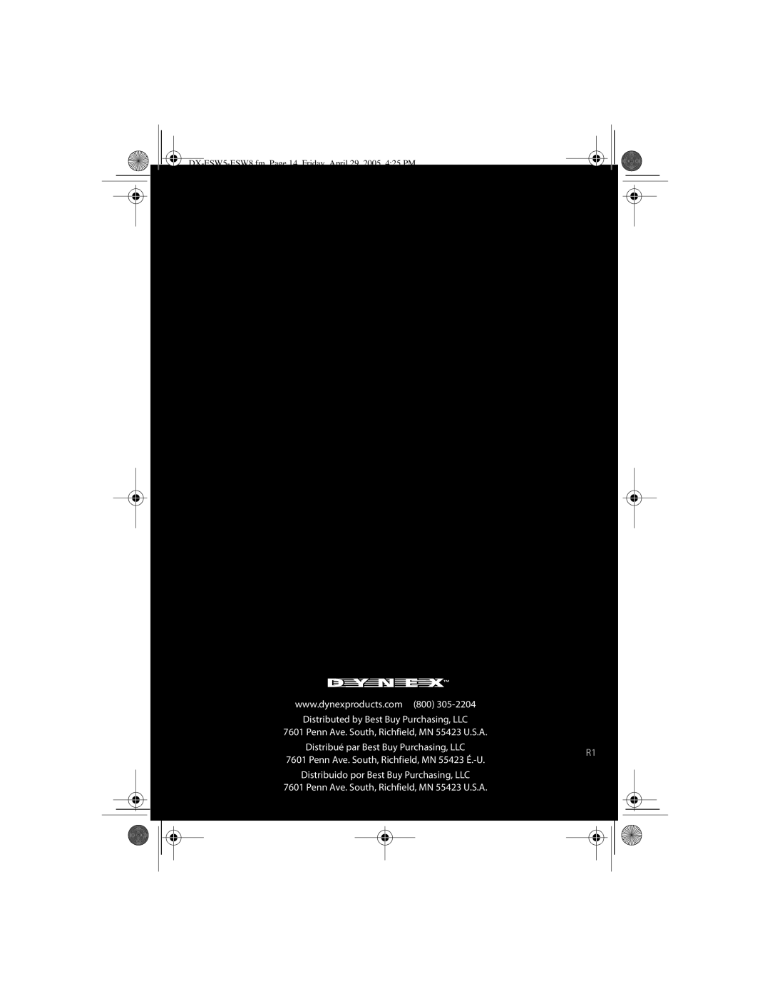 Dynex DX-ESW8 manual DX-ESW5-ESW8.fm Page 14 Friday, April 29, 2005 425 PM 