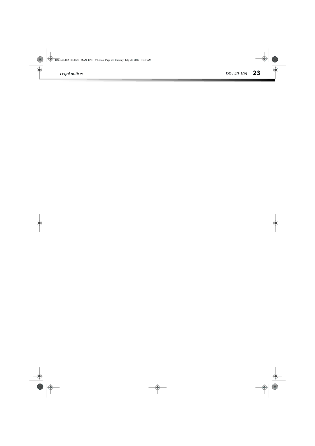 Dynex manual Legal notices DX-L40-10A 