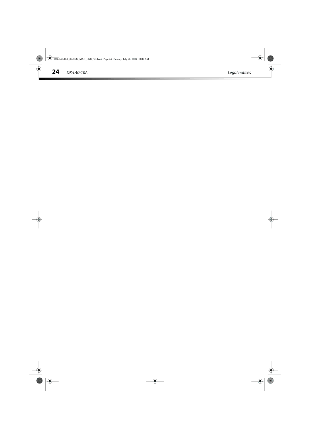 Dynex manual DX-L40-10A Legal notices 