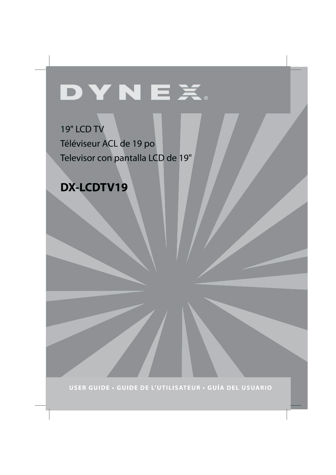 Dynex DX-LCDTV19 manual 