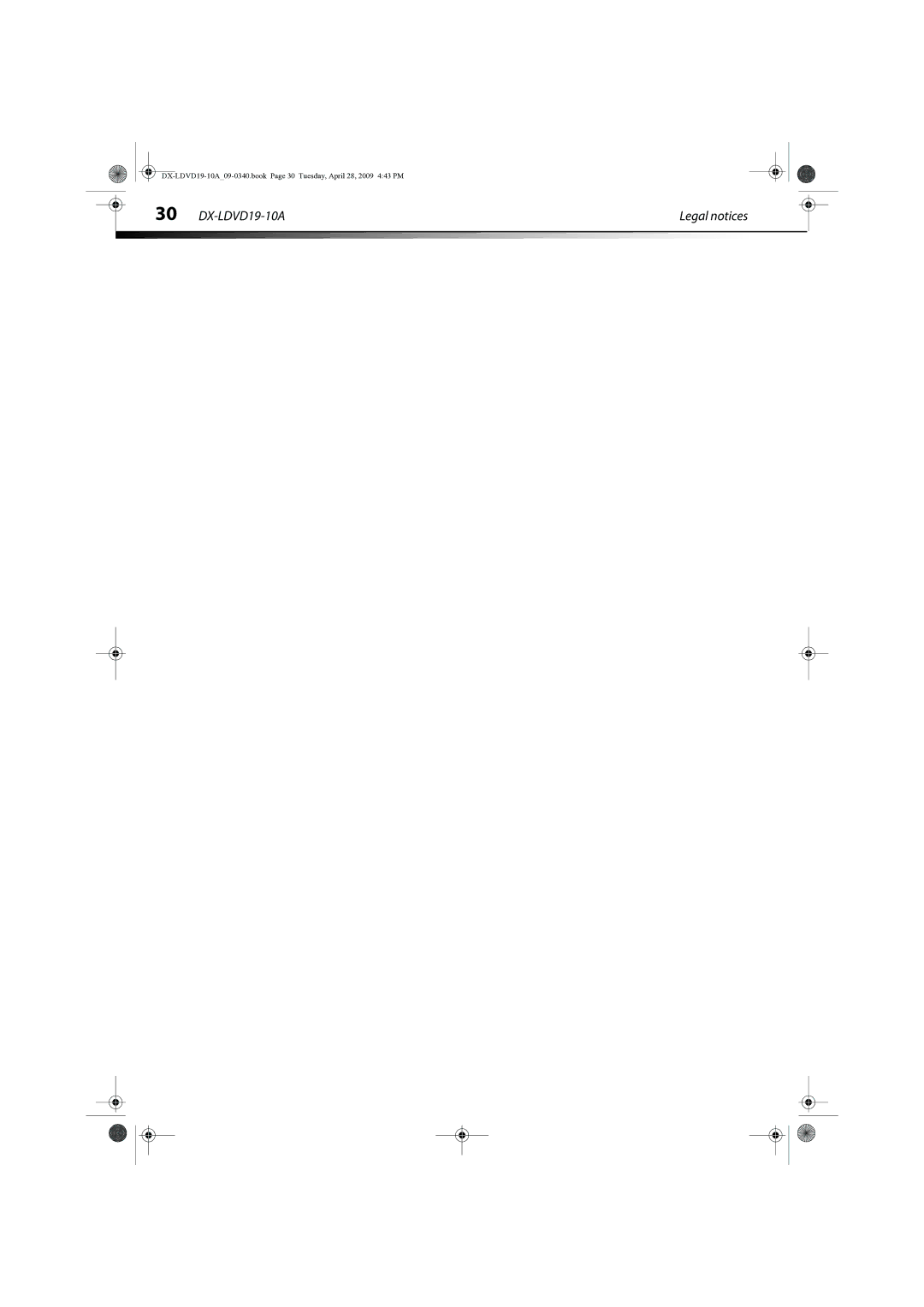 Dynex manual DX-LDVD19-10A Legal notices 