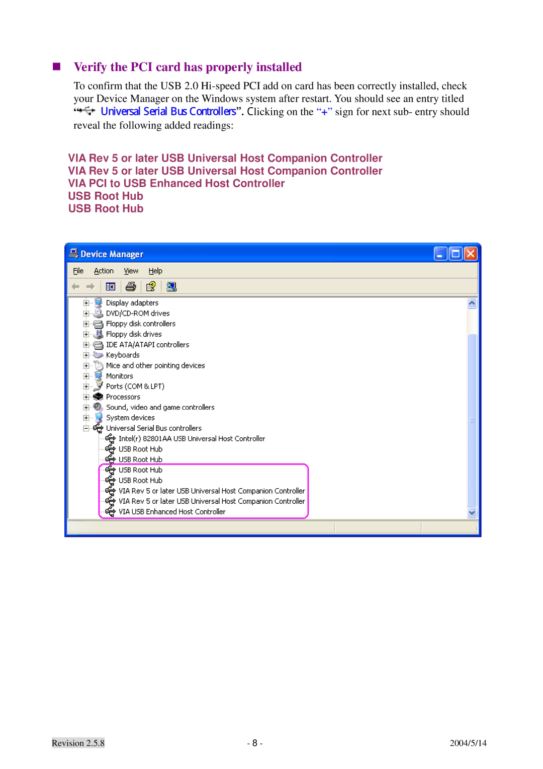 Dynex DX-UC104 manual 礼licking on the + sign for next sub- entry should 