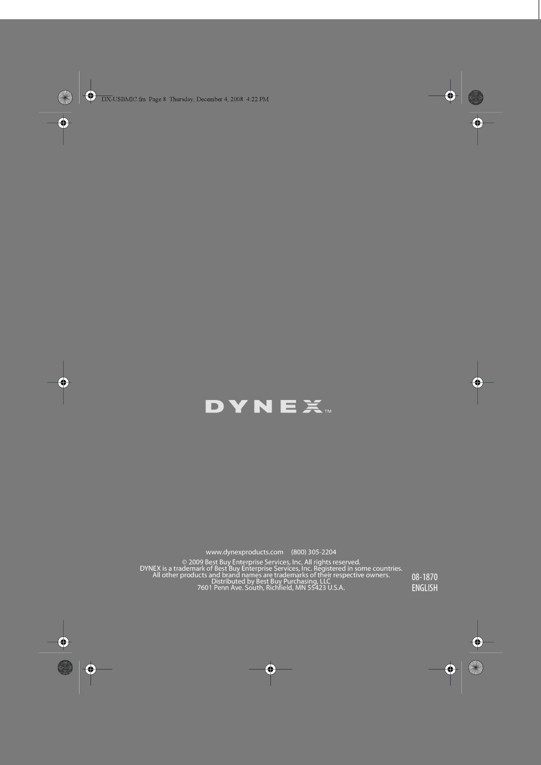 Dynex DX-USBMIC manual English 