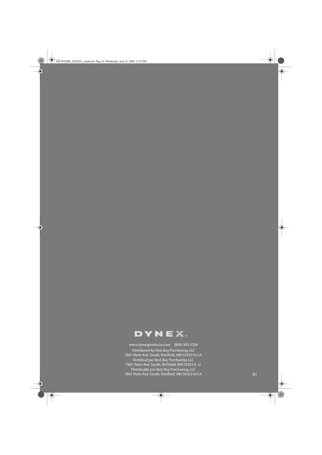 Dynex DX-WGNBC, DX-WGDTC manual 