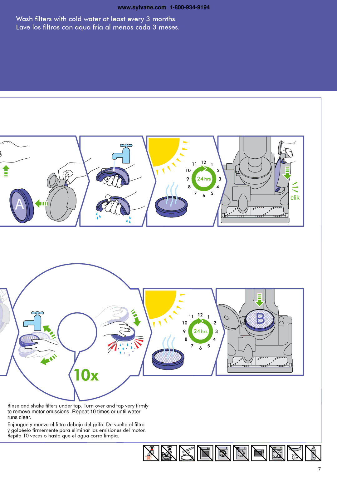 Dyson 1580401 warranty Clik 