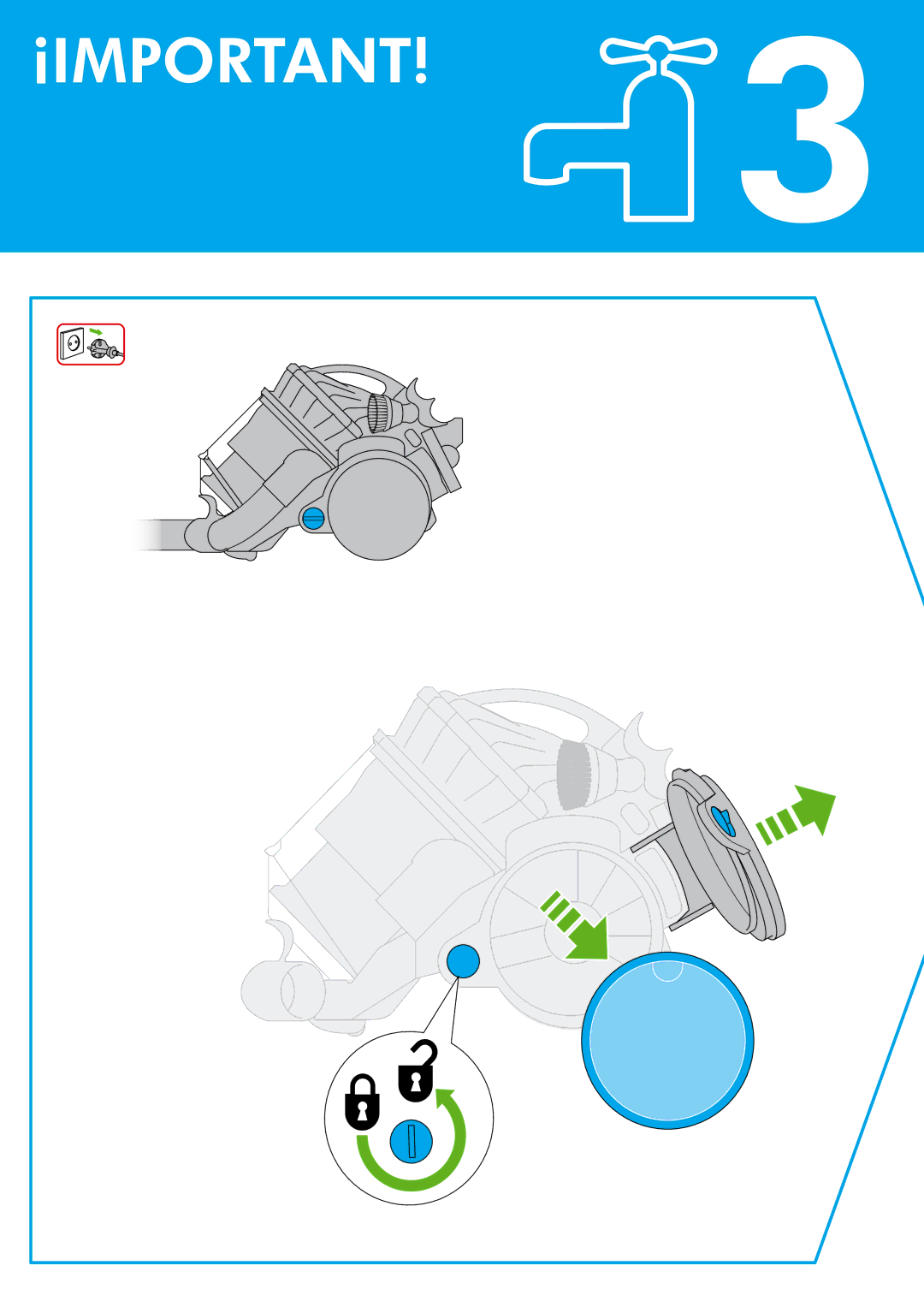 Dyson DC 23 manual ¡Important 