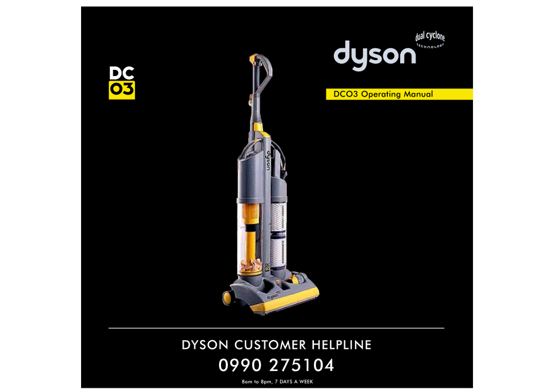 Dyson DC03 manual 0990 