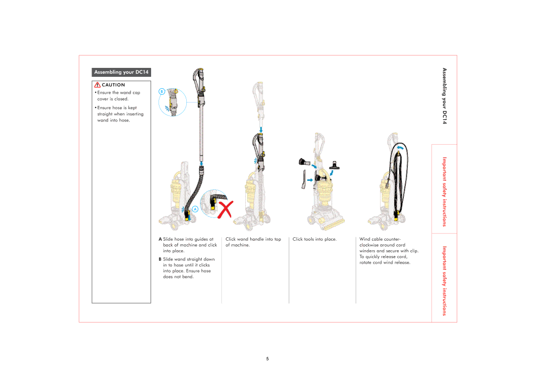 Dyson DC07 owner manual Assembling your DC14 