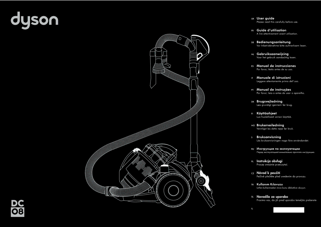 Dyson DC08 manual UK User guide 