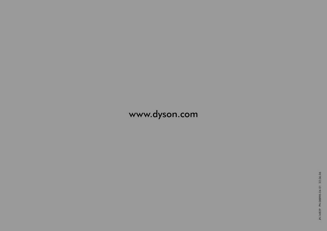 Dyson DC15 owner manual JN.14829 PN.08898-04-01 