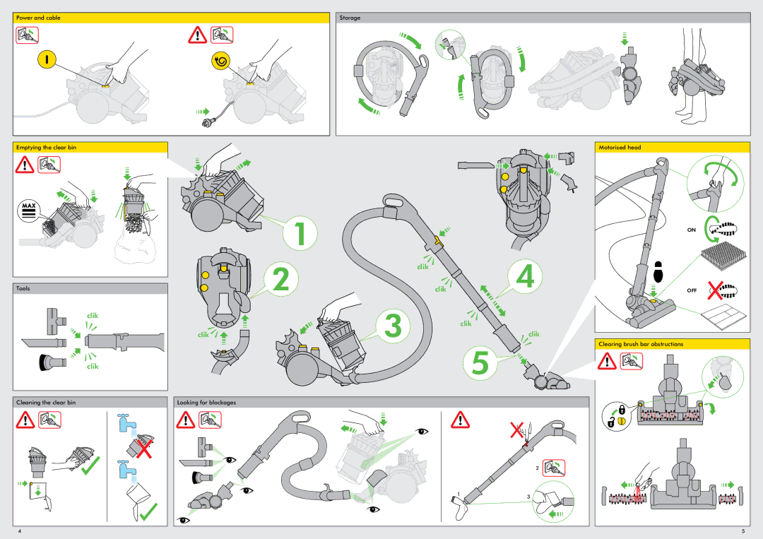 Dyson DC23 manual Clik 