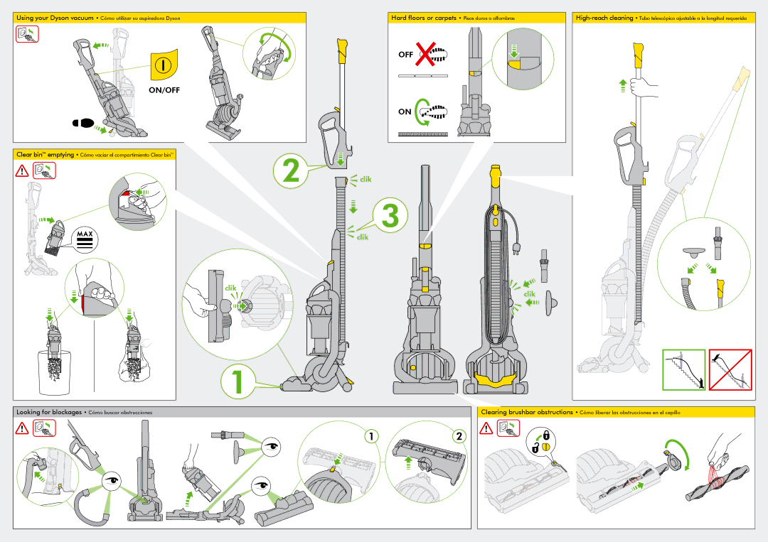 Dyson DC25ALLFLOOR, DC25ANIMAL, DC25 All manual On/Off 