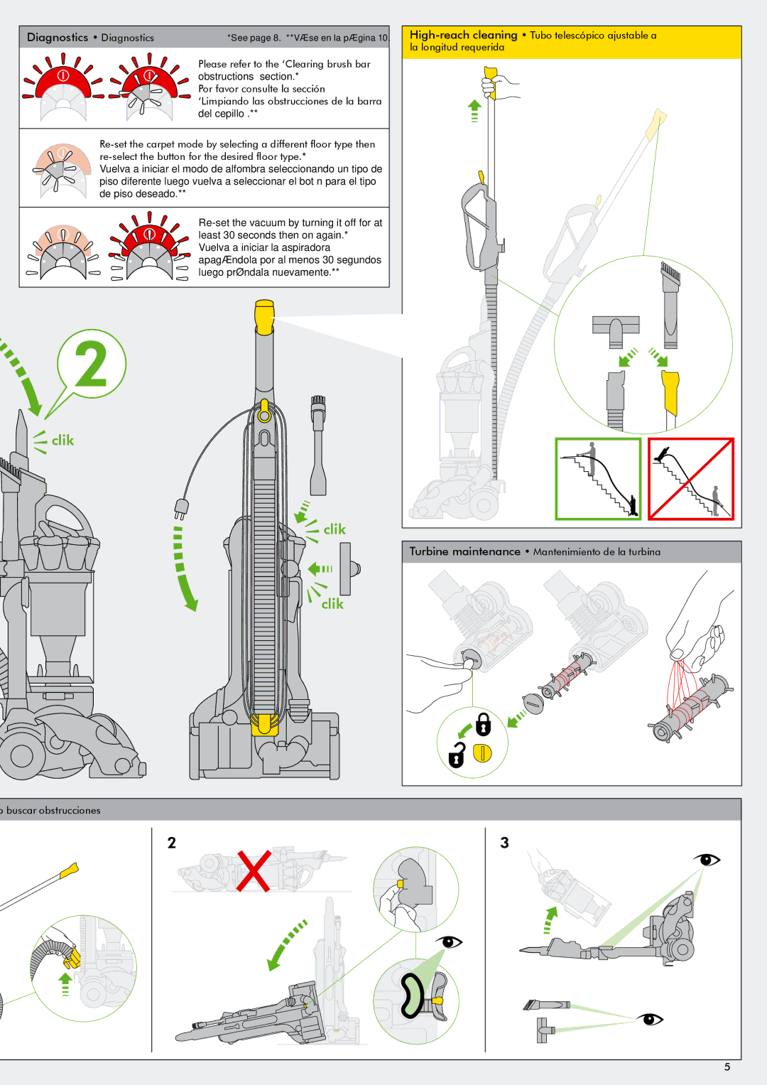 Dyson DC28 warranty See page 8. **Váse en la página 